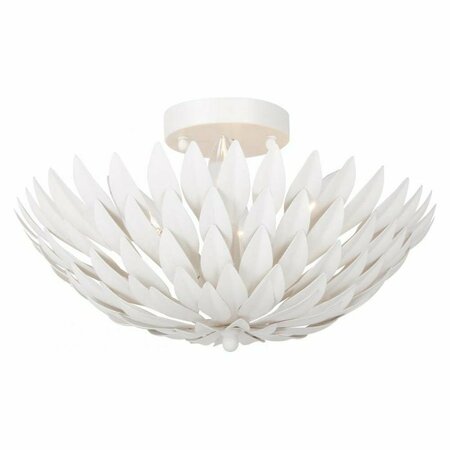 CRYSTORAMA Broche 4 Light Matte White Ceiling Mount 505-MT